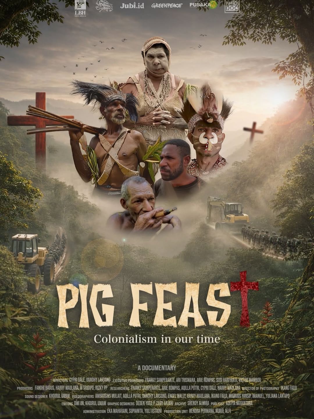 Official poster of Pig Feast: Colonialism in Our Time