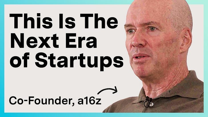 Video thumbnail of an a16z co-founder beside the headline This Is The Next Era of Startups, on new founder archetypes Video thumbnail of an a16z co-founder beside the headline This Is The Next Era of Startups, on new founder archetypes