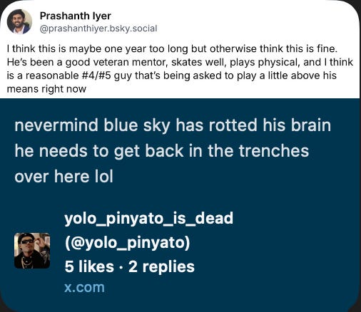 On The Ben Chiarot Extension And Missing Context