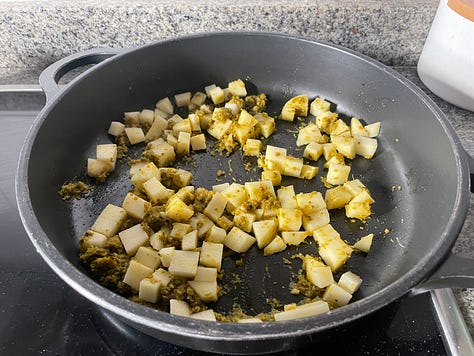 Proceso curry de merluza
