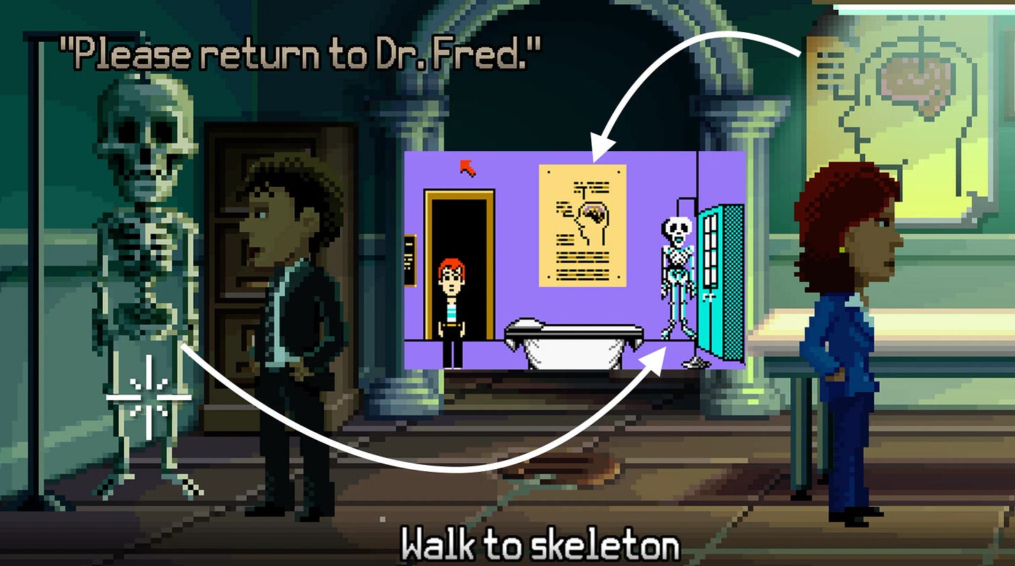 TWP’s coroner’s office shown alongside Dr. Fred’s office. TWP’s coroner’s office shown alongside Dr. Fred’s office.