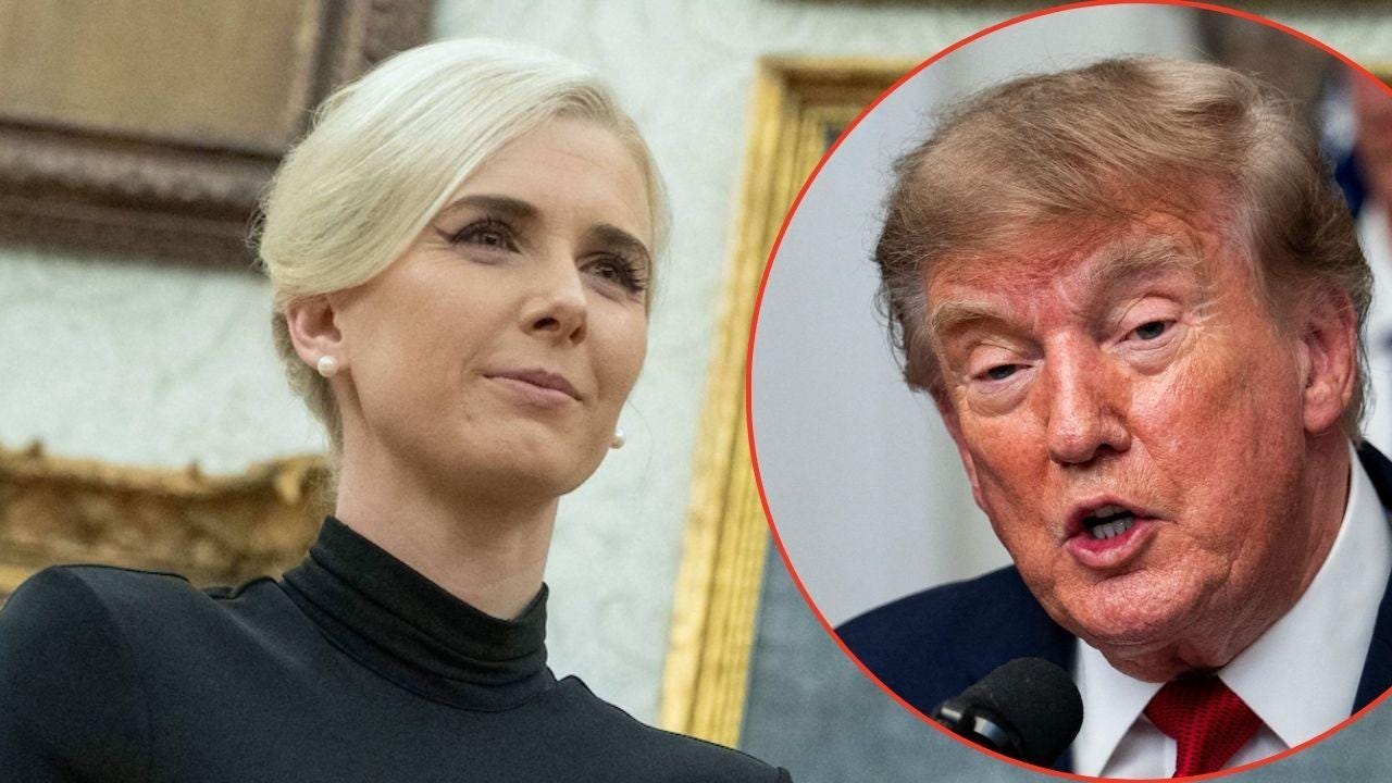 Photo of Natalie Harp, Donald Trump Photo of Natalie Harp, Donald Trump