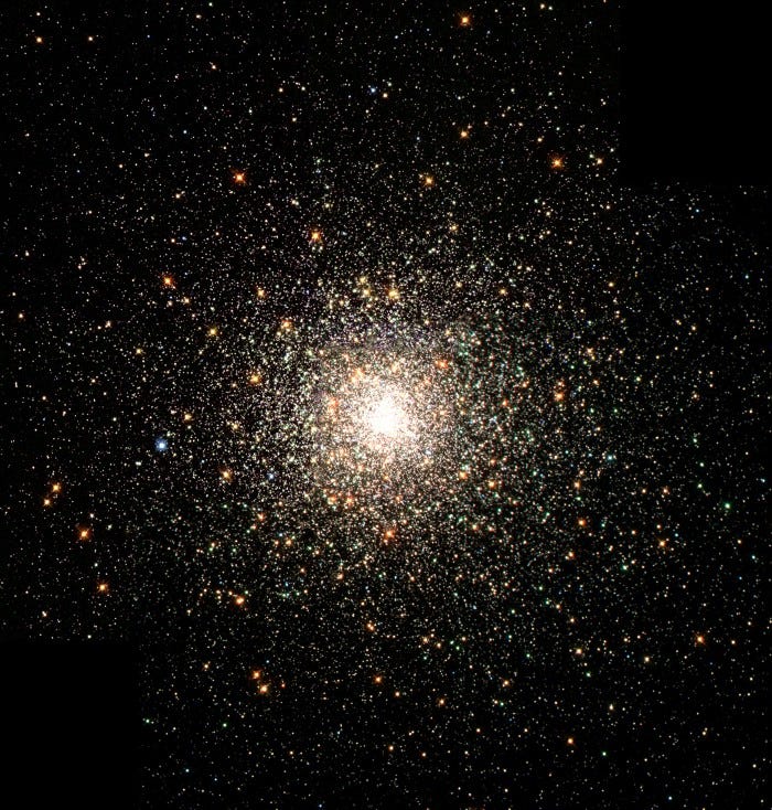 A luminous cluster in space A luminous cluster in space