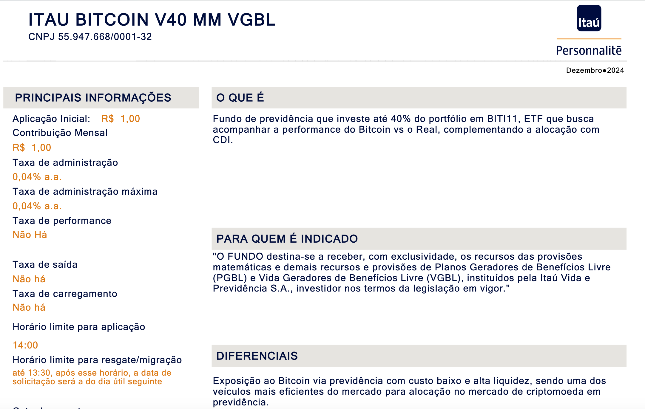 VOCÊ QUER UM PLANO DE PREVIDENCIA COMPLEMENTAR QUE INVISTA EM CRYPTOATIVOS?  FAÇA UM PGBL | VGBL. OS FUNDOS DE PENSĀO NĀO PODEM!