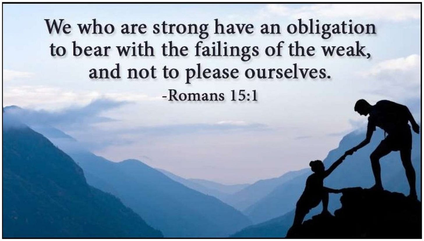 we who are strong we who are strong