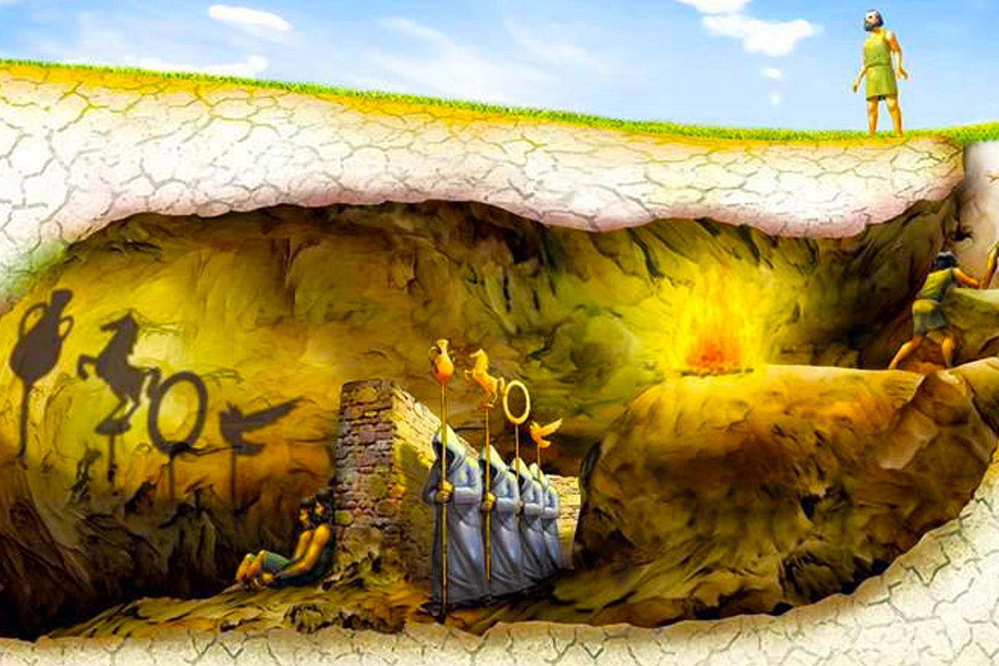 The Allegory Of The Cave And The Search For Truth - Fire In Me