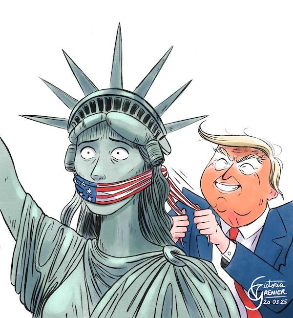 United States: Trump's offensive against press freedom - Cartooning for Peace United States: Trump's offensive against press freedom - Cartooning for Peace