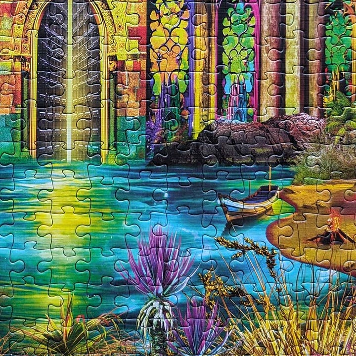 Flipsi Enchanted Sands Double Sided Jigsaw Puzzle