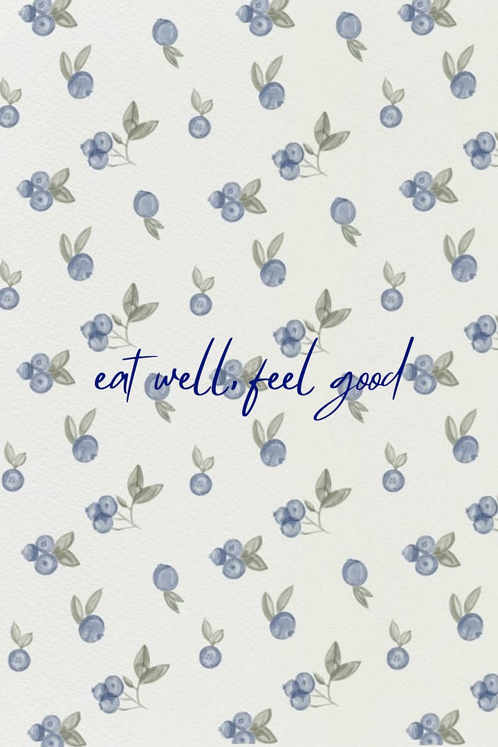 eat well, feel good