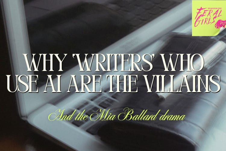 Why 'writers' who use AI are the villains