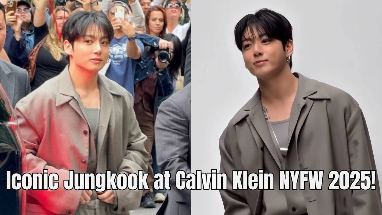 Jung Kook at Calvin Klein NYFW 2025