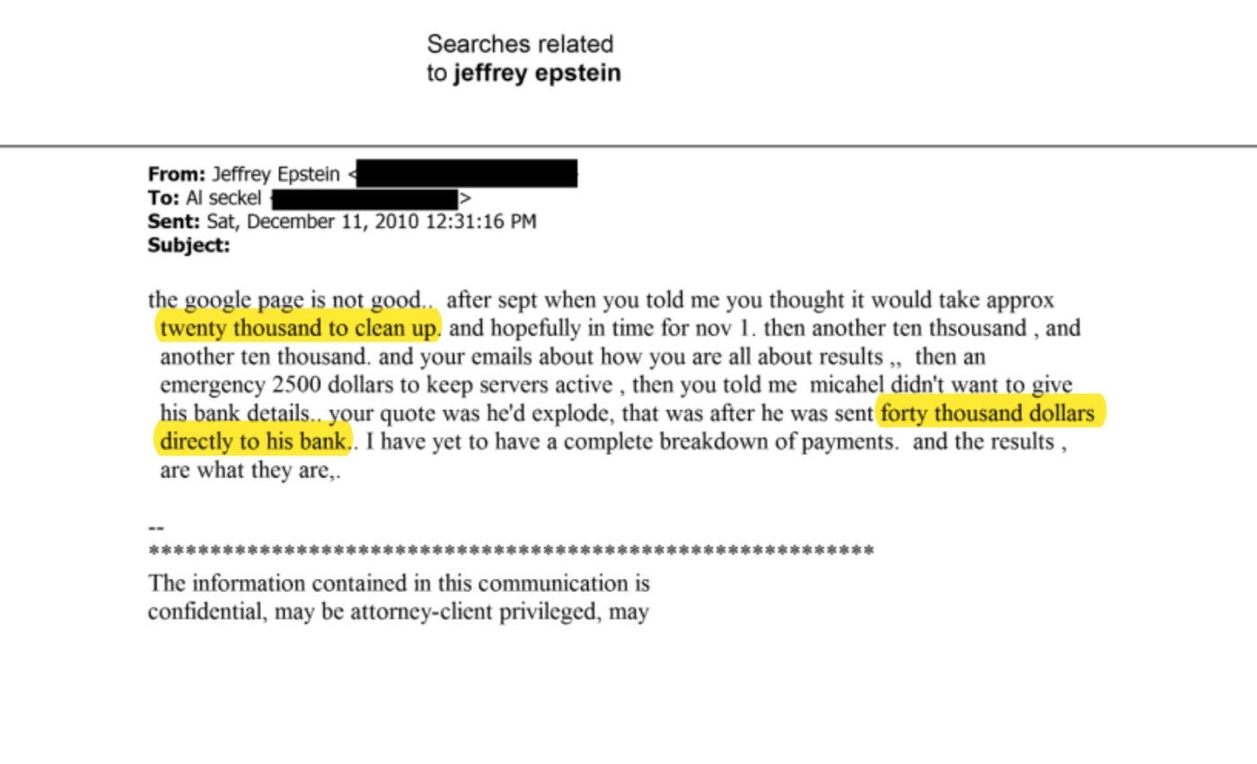Epstein itemizes what he paid. EFTA01985744.