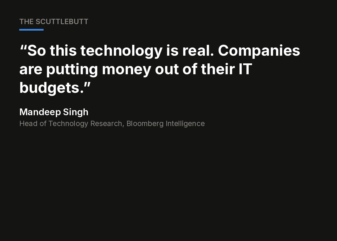 Top-100 enterprise token budgets are up 2-5x in a year, Bloomberg Intelligence finds Top-100 enterprise token budgets are up 2-5x in a year, Bloomberg Intelligence finds