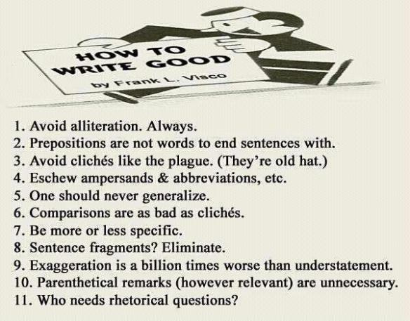 How to Write Good