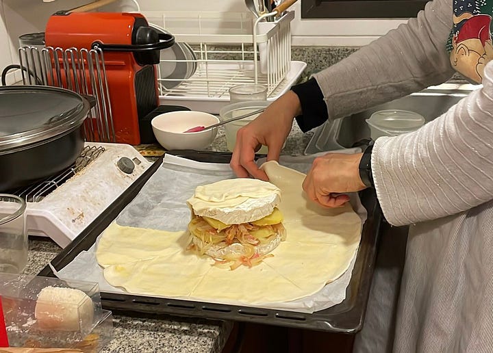 Camembert on croûte