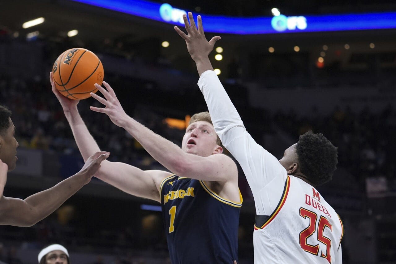 Michigan's Danny Wolf has been dubbed 'The College Jokić'