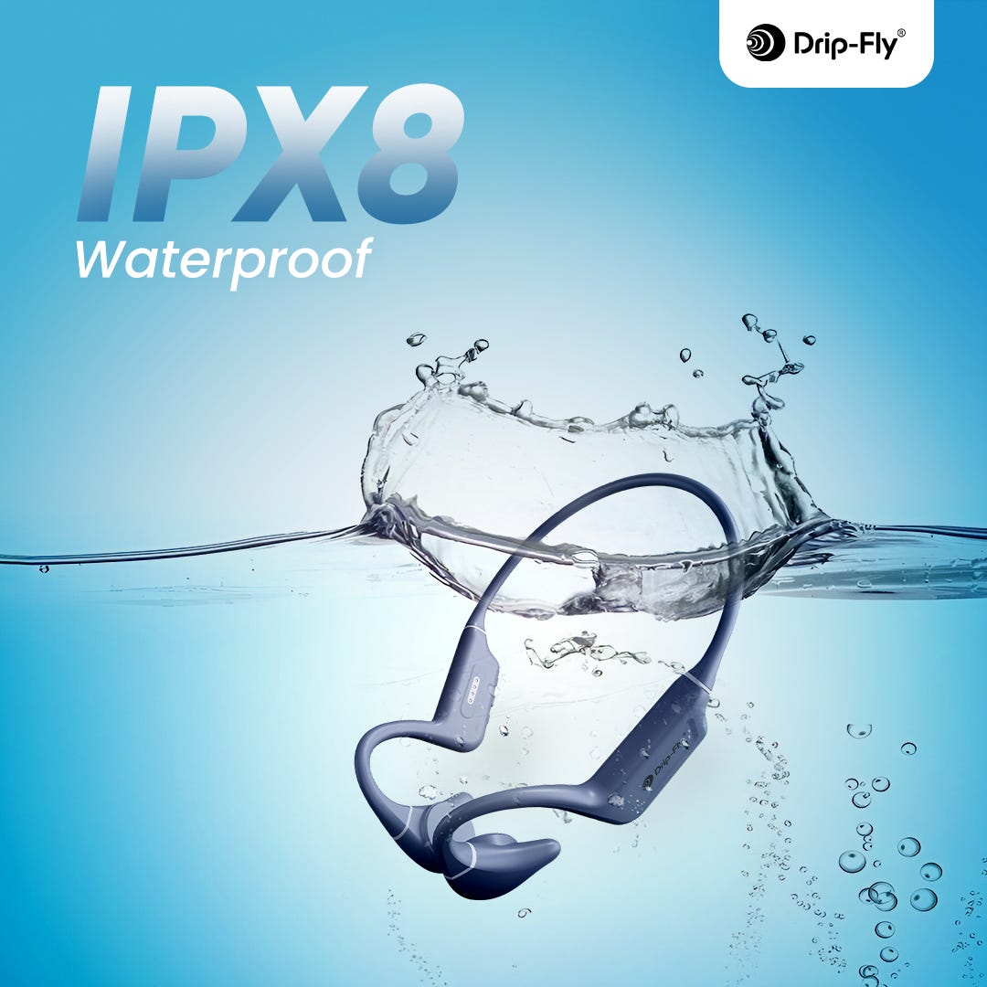 drip-fly oz5 ipx8 waterproof headphones