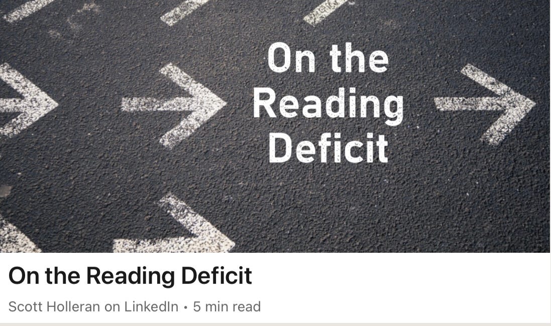 Reading as a Hassle