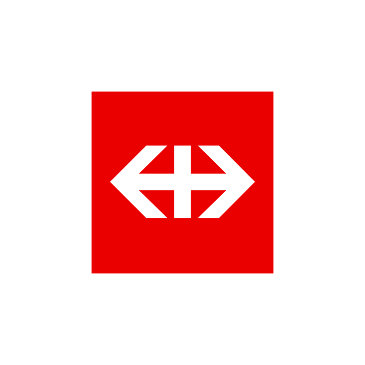 Hans Hartman's 1972 logo for Swiss Federal Railways.