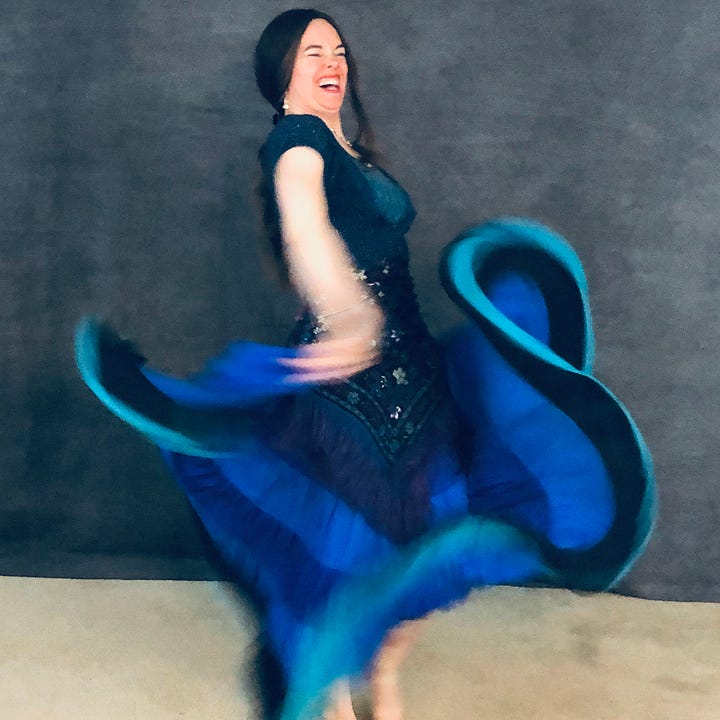 Skirts in motion with stark swirls and curls drawn with a contrasting under layer or edge.