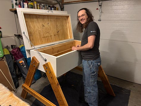 Painting & staining; Hive interior remains bare