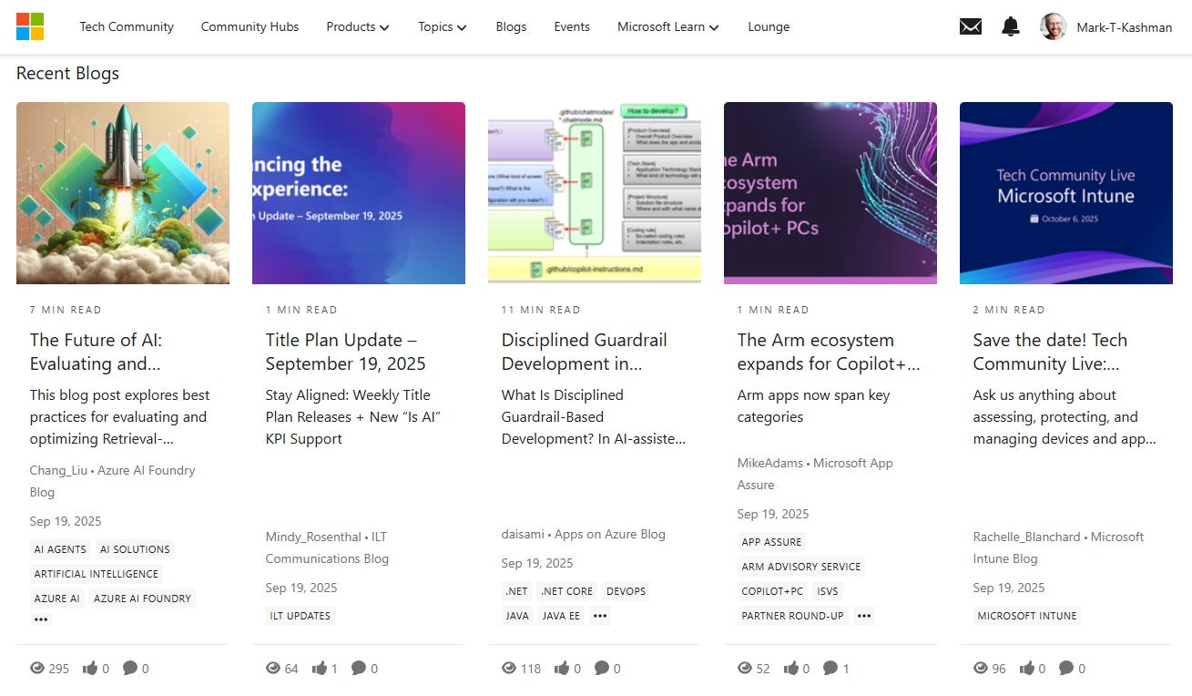 Microsoft Feature Posts Level Up Your Microsoft 365 Skills - by Mark Kashman