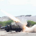 Japanese missiles sink an old minesweeper in the Philippines during a drill