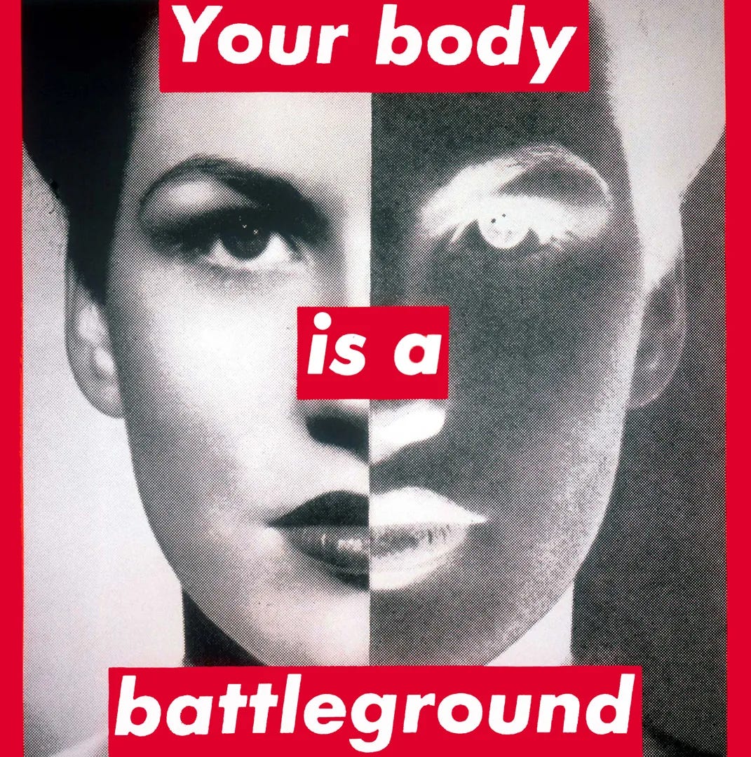 Untitled (Your body is a battleground) - Barbara Kruger ...