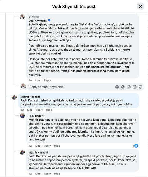 Shkëmbimi i Komenteve më Fadil Kajtazin, 2 Prill, 2026.