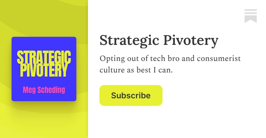 Strategic Pivotery | Meg Scheding | Substack