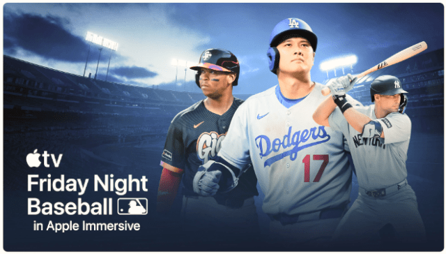 Apple, MLB announce September 'Friday Night Baseball' schedule and first‑ever broadcast in Apple Immersive Apple, MLB announce September 'Friday Night Baseball' schedule and first‑ever broadcast in Apple Immersive