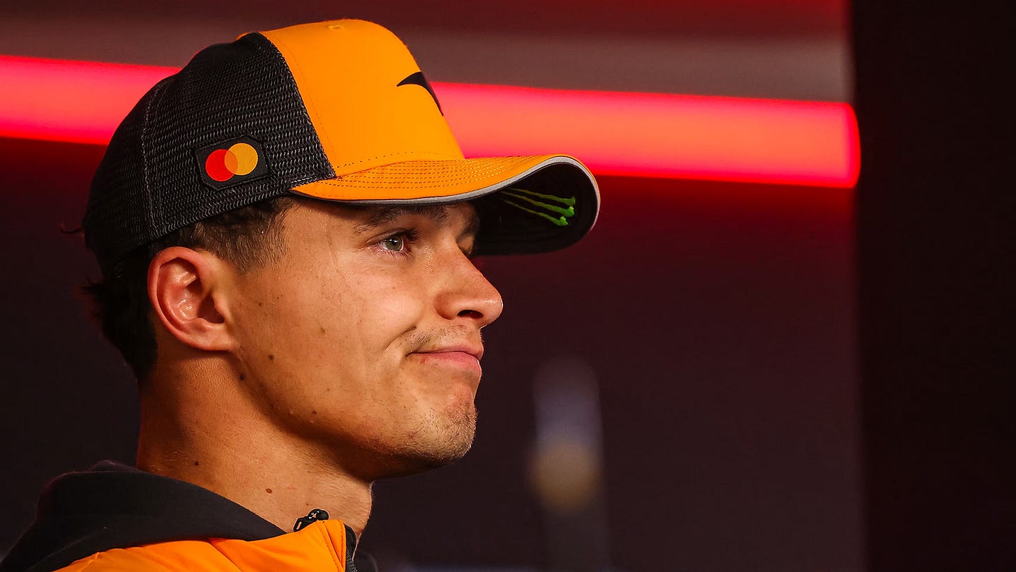 Lando Norris is 34 points behind teammate and title rival, Oscar Piastri | Credit: Formula One