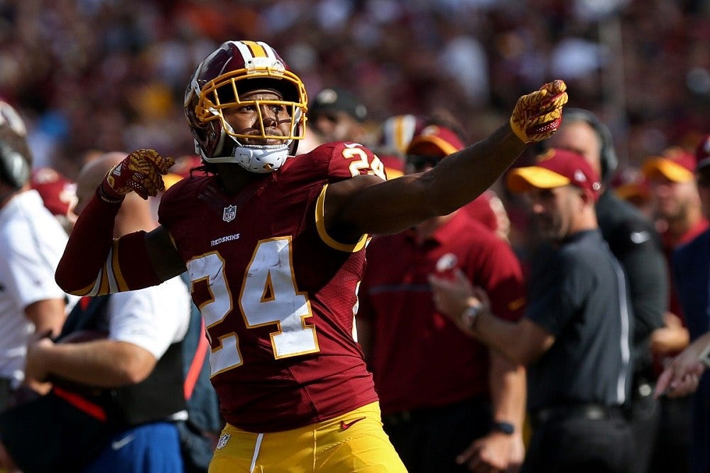 Josh Norman confused by NFL celebration rules 2016 Josh Norman confused by NFL celebration rules 2016
