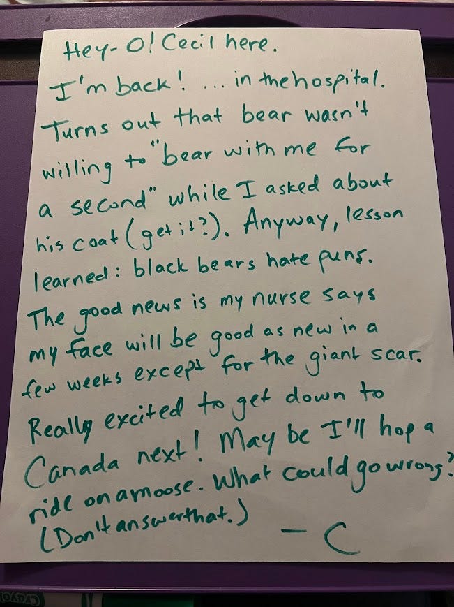 Handwritten letter. Full text in body of story.