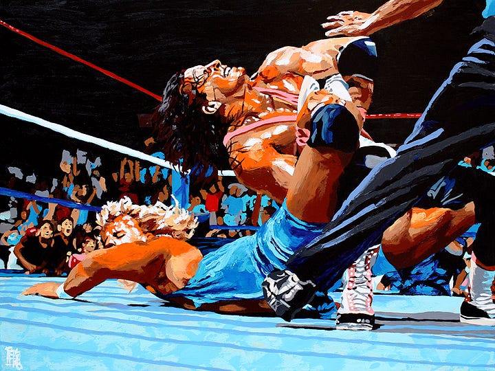 Paintings of Bret Hart