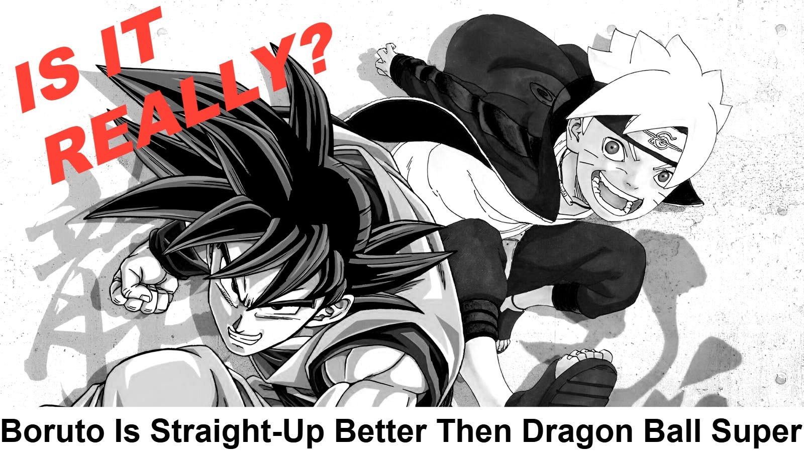 Goku and Boruto as seen in V Jump magazine promotion