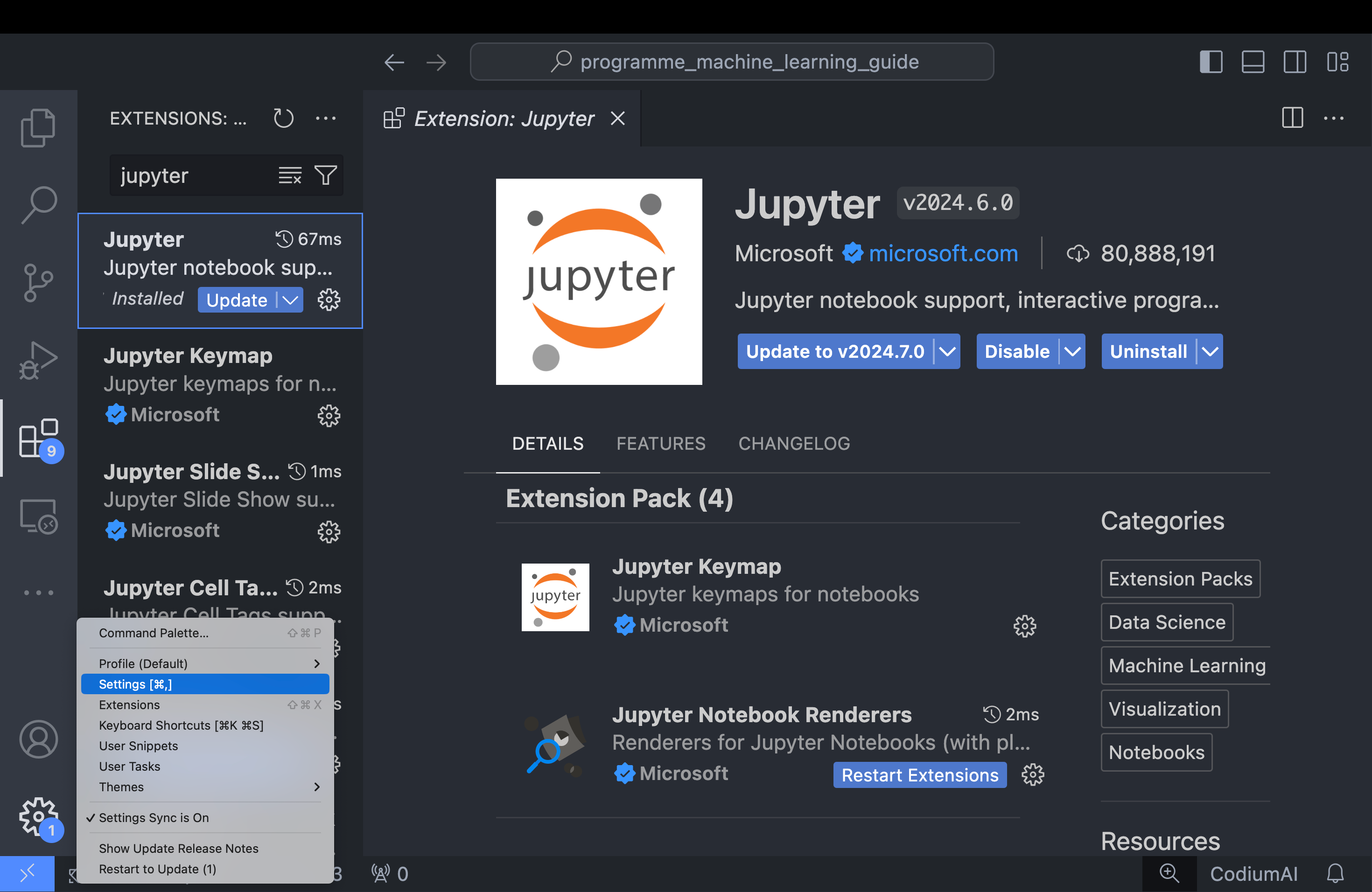 Tutoriel : Jupyter, VS Code et la fenêtre interactive.