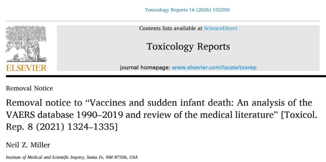 VAERS study retraction