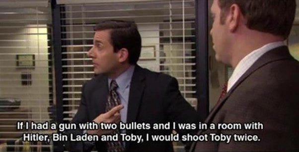 Who do people hate Toby from The Office, even though he's such a nice  person? - Quora