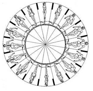 Joseph Plateau's illustration in Corresp. Math. (1833) (Public Domain) Joseph Plateau's illustration in Corresp. Math. (1833) (Public Domain)