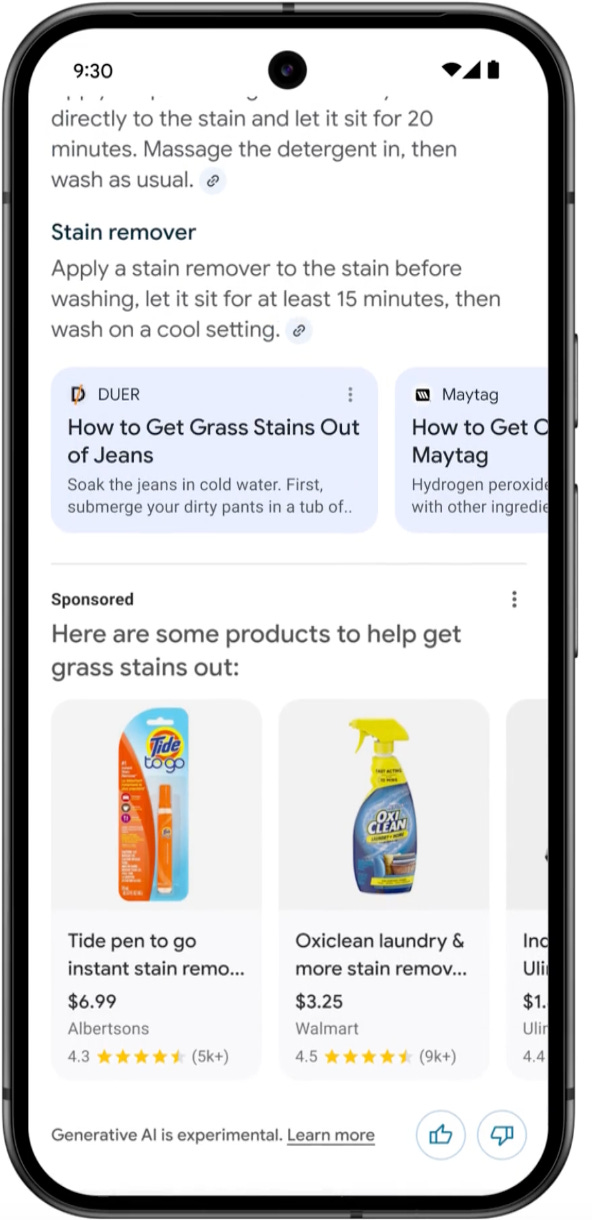 Google rolls out AI-organised search results