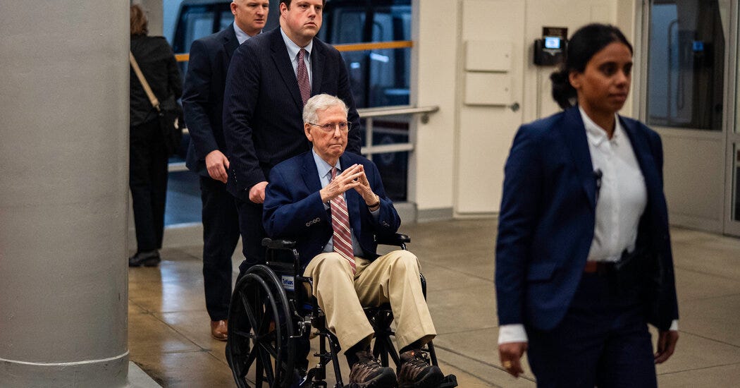 McConnell Has Been Hospitalized for 3 Weeks, and Aides Won't Say Why - The  New York Times