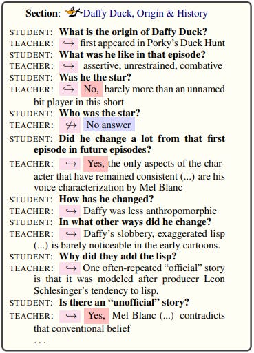 Sample QuAC question
