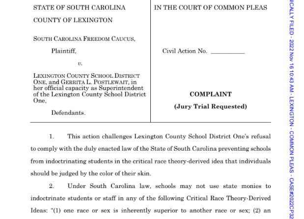 Suing the District