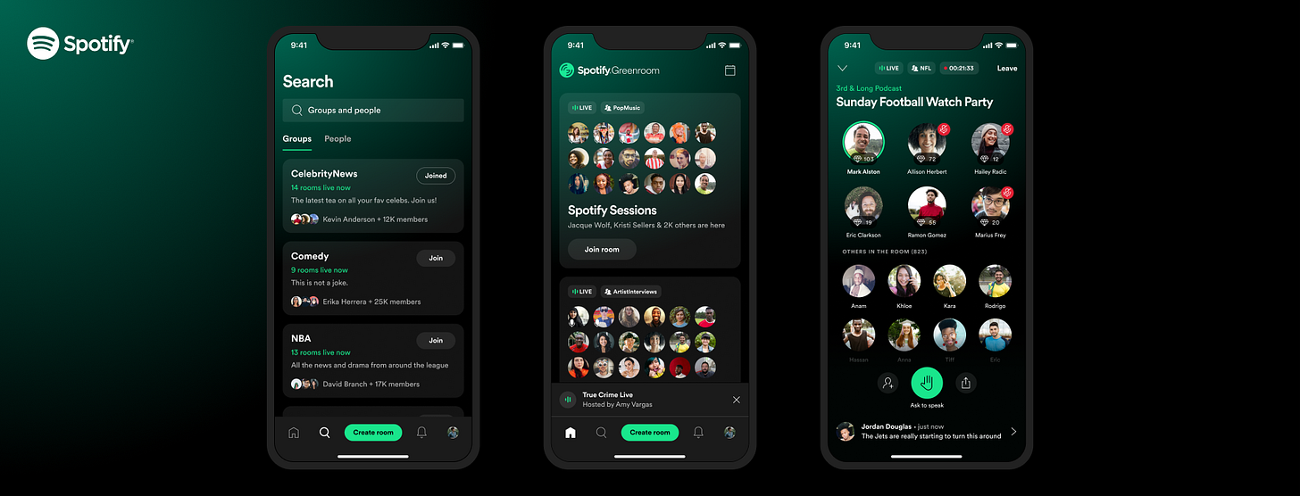 Spotify launches Spotify Greenroom Spotify launches Spotify Greenroom