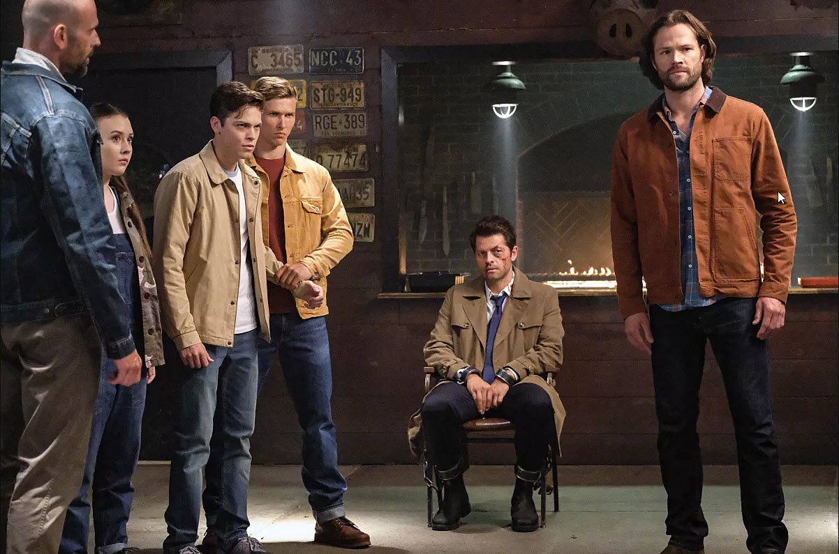 supernatural 1401 sam castiel bunkered up with people supernatural 1401 sam castiel bunkered up with people