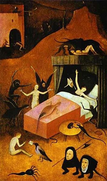 Death of whore, c.1490 - c.1510 - Hieronymus Bosch