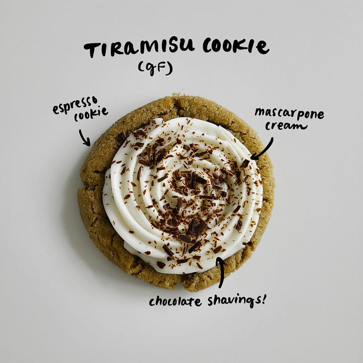 gluten free tiramisu cookie
