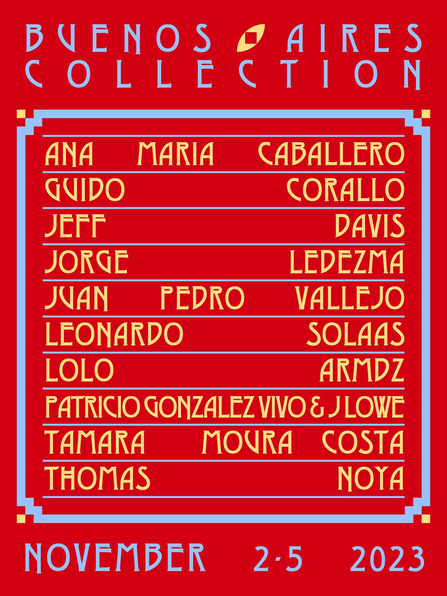 Bright Moments Buenos Aires artists lineup.