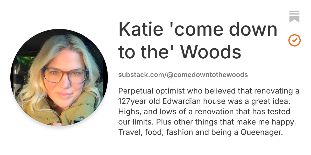 Katie 'come down to the' Woods | Substack